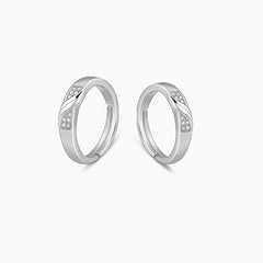 Silver Always Together Couple Bands