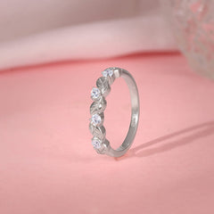 Silver Minimalist Wreath Ring