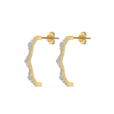 Radiance Edge - Lab Diamond Hoop Earrings