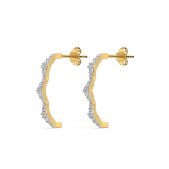 Radiance Edge - Lab Diamond Hoop Earrings