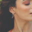 Radiant Heart Drops-Ruby Earrings