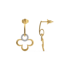 Lucky Bloom Drops - Lab Diamond Earrings