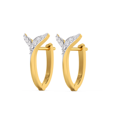 Siren Embrace Huggies - Lab Diamond Earrings