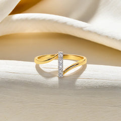 Vivid V - Lab Diamond Fashion Ring