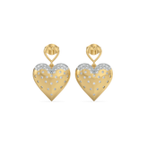 Promise Heart - Lab Diamond Drop Earrings
