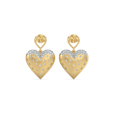 Promise Heart - Lab Diamond Drop Earrings