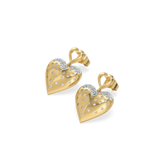 Promise Heart - Lab Diamond Drop Earrings