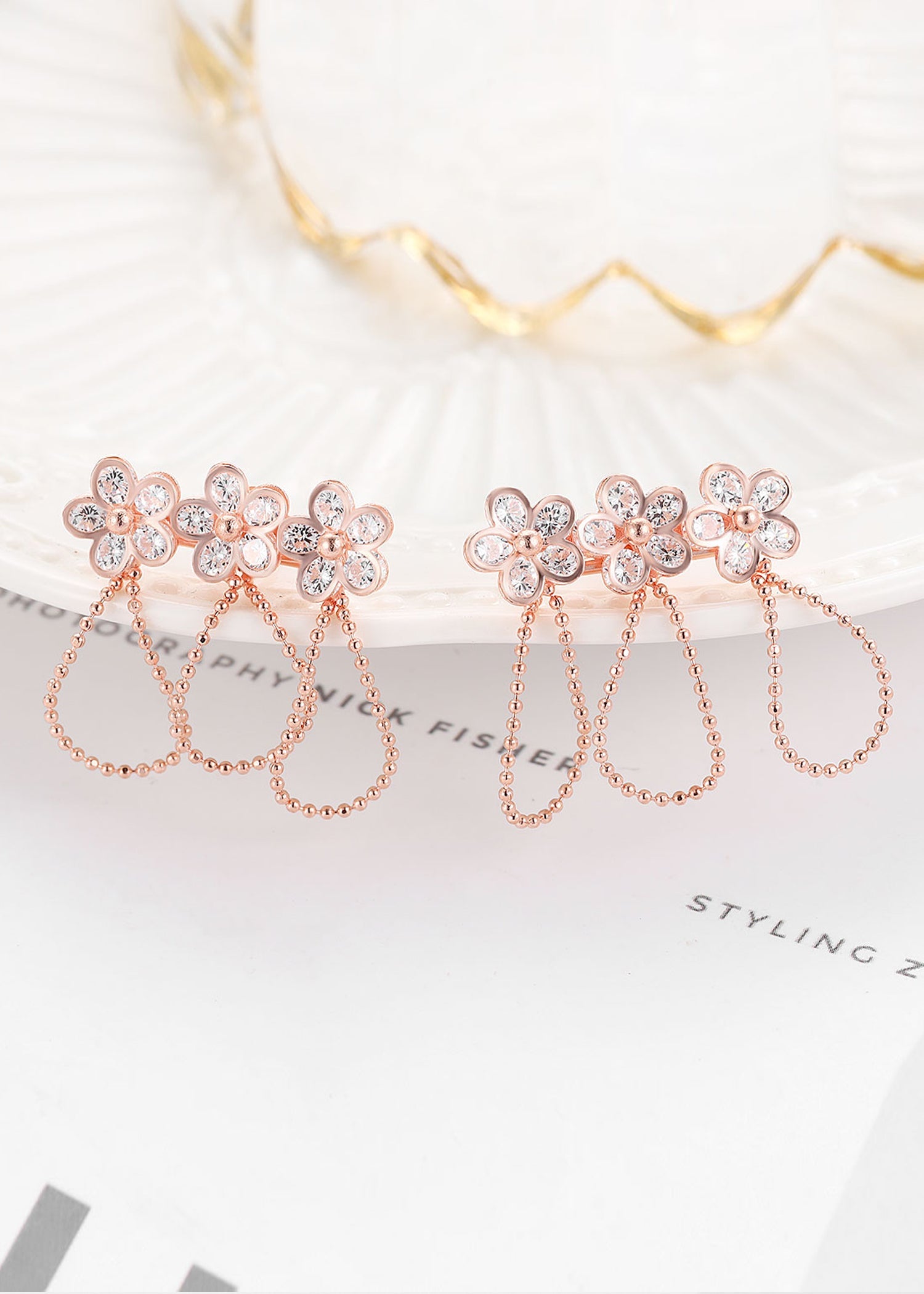 BlossomDrape™ 925 Sterling Silver Earrings