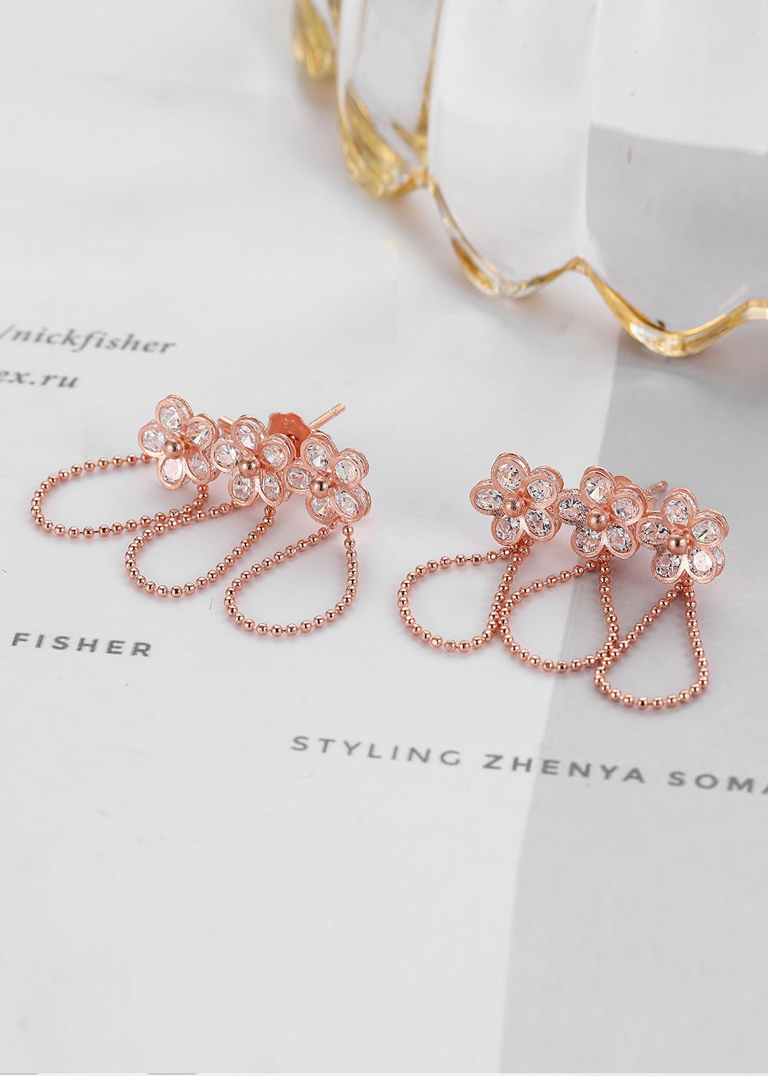 BlossomDrape™ 925 Sterling Silver Earrings
