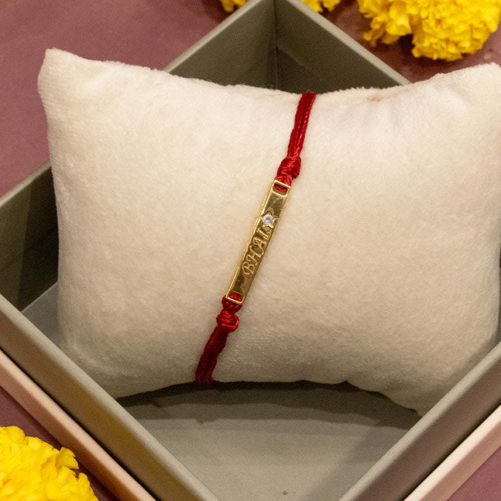 Forever My Bhai - Lab Diamond Men's Rakhi Main image