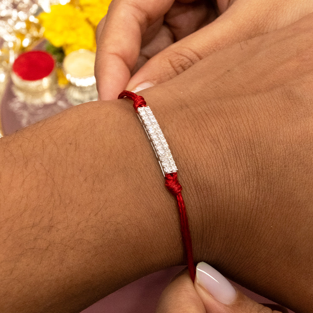 For Bhai - Lab Diamond Men's Rakhi Secondary image