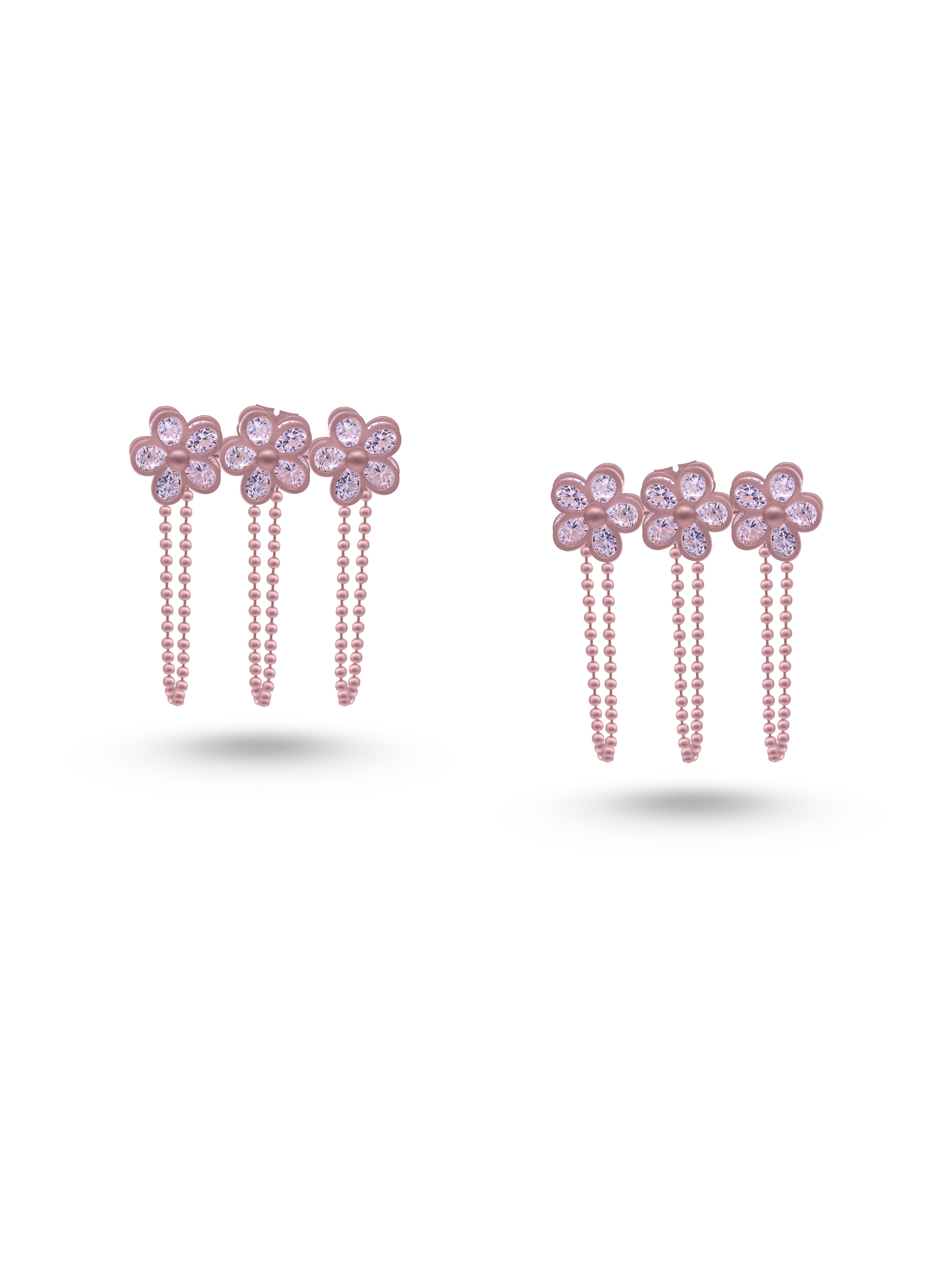 BlossomDrape™ 925 Sterling Silver Earrings