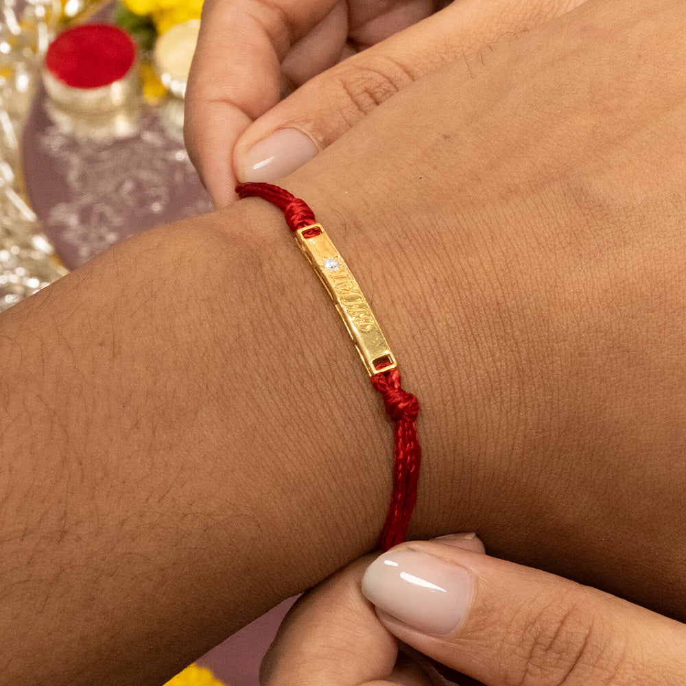 Forever My Bhai - Lab Diamond Men's Rakhi Secondary image
