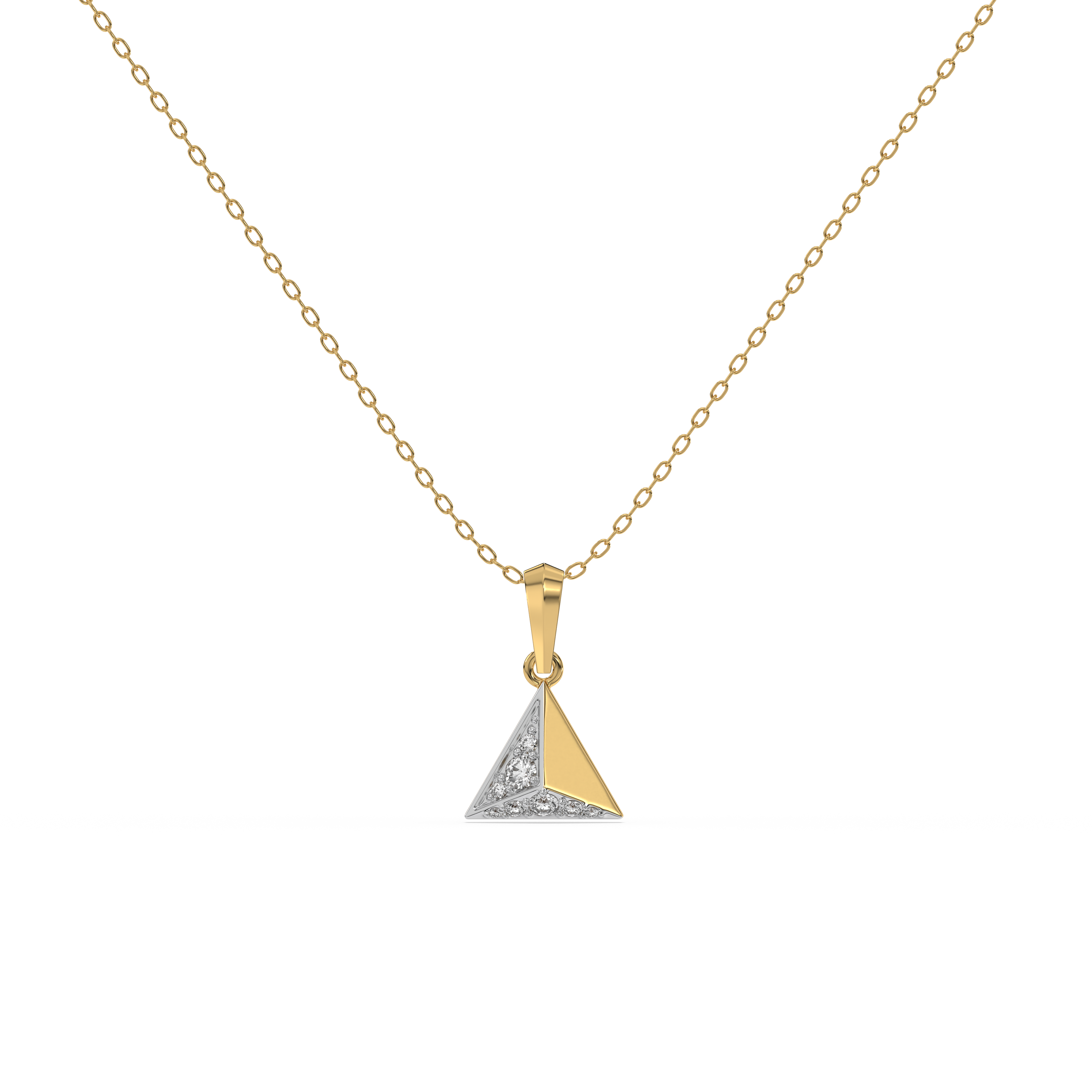 Prism Point - Lab Diamond Pendant Necklace Main image