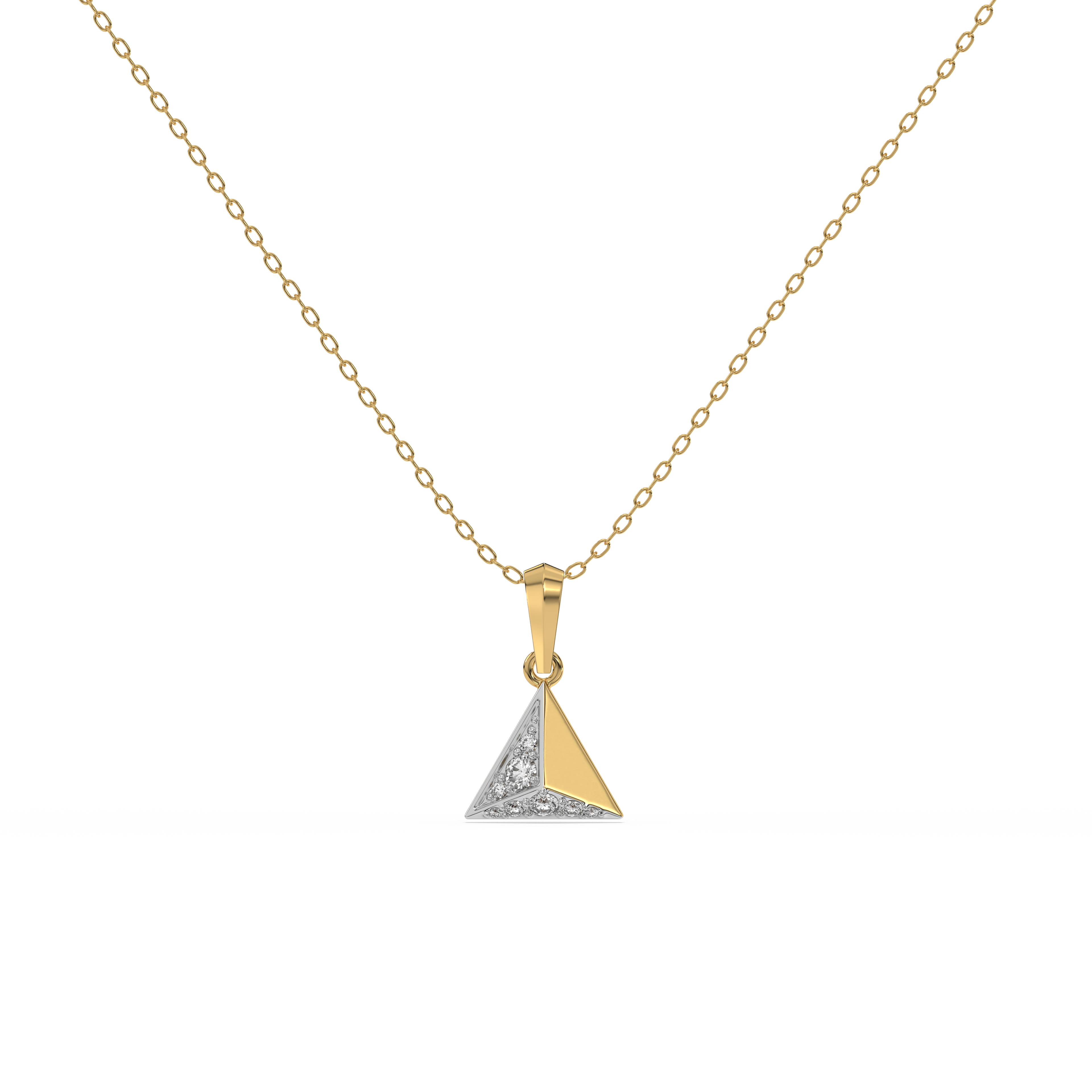 Prism Point - Lab Diamond Pendant Necklace