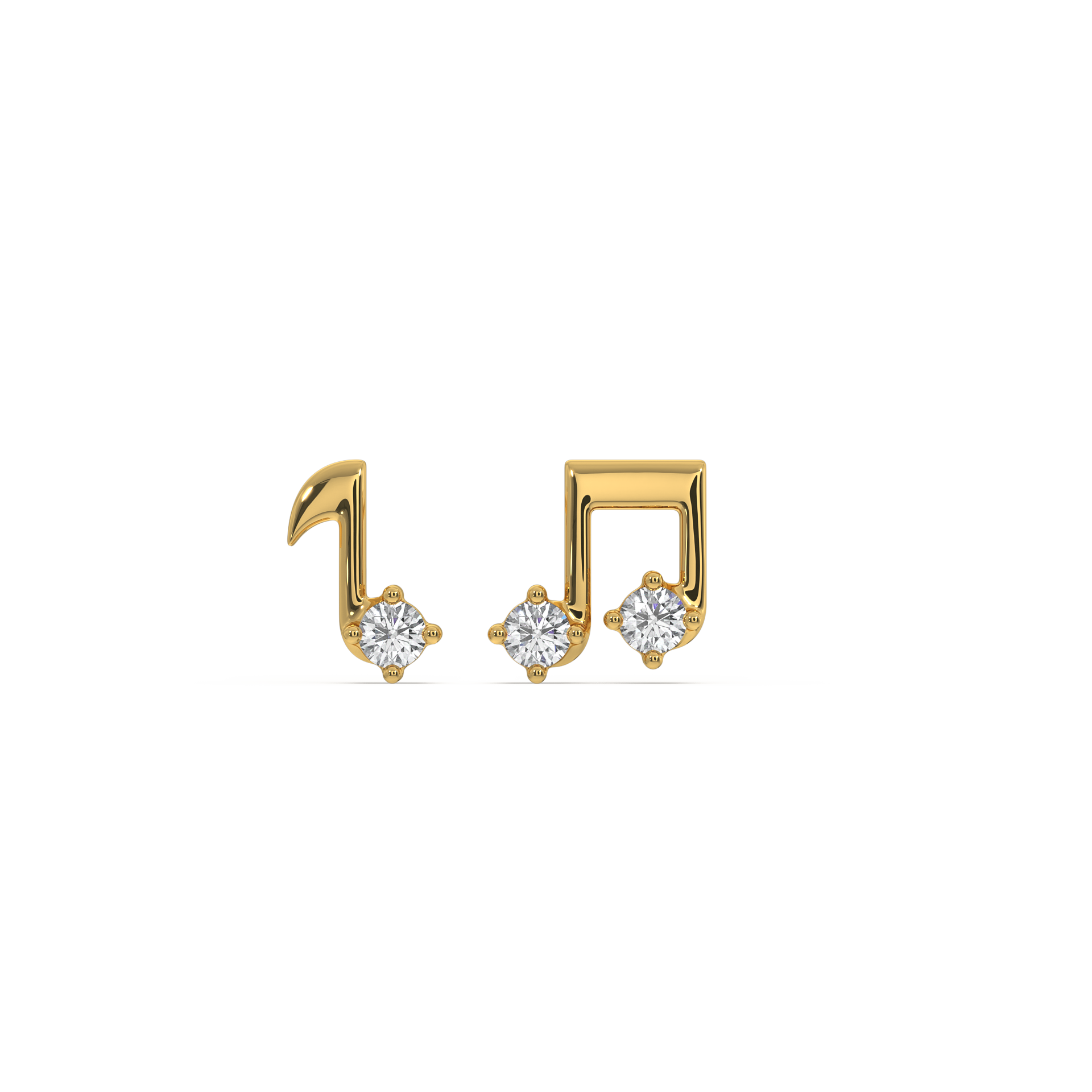 Harmony Beam - Lab Diamond Stud Earrings