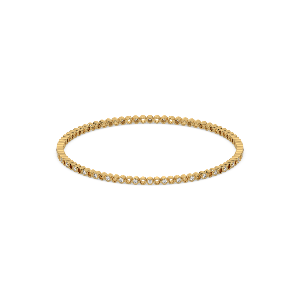 Beaded - Lab Diamond Bangle