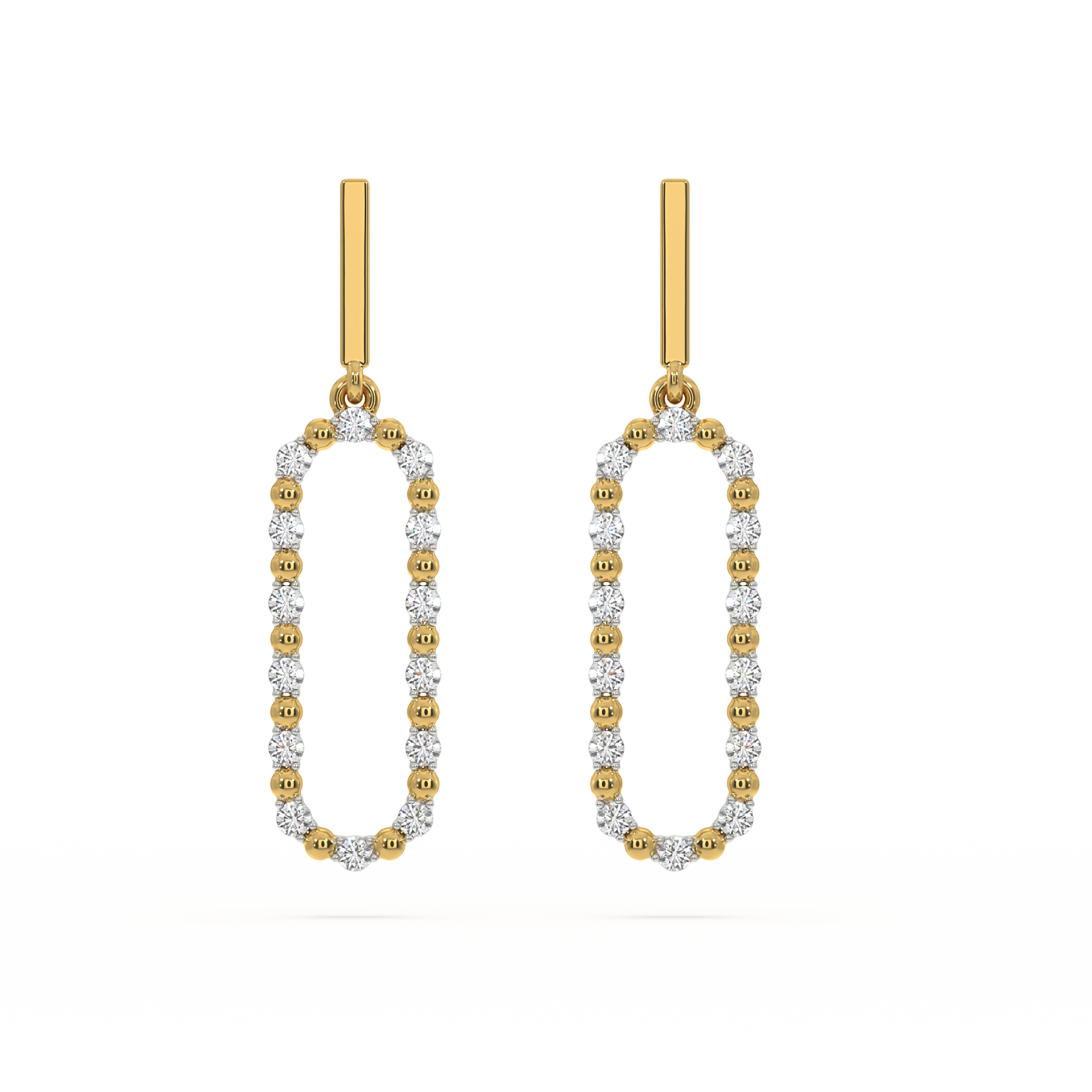 Elegant - Lab Diamond Drop Earrings