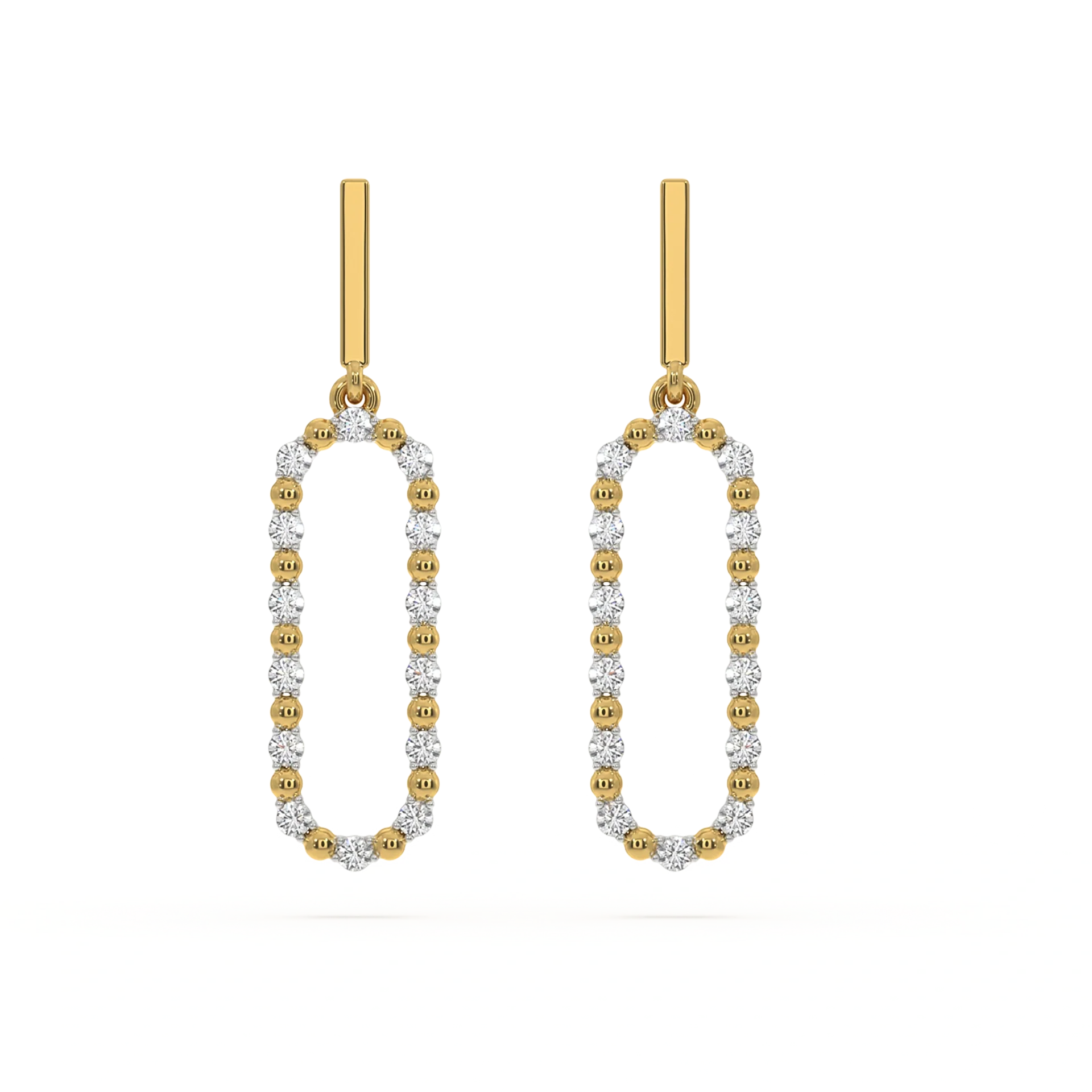 Elegant - Lab Diamond Drop Earrings