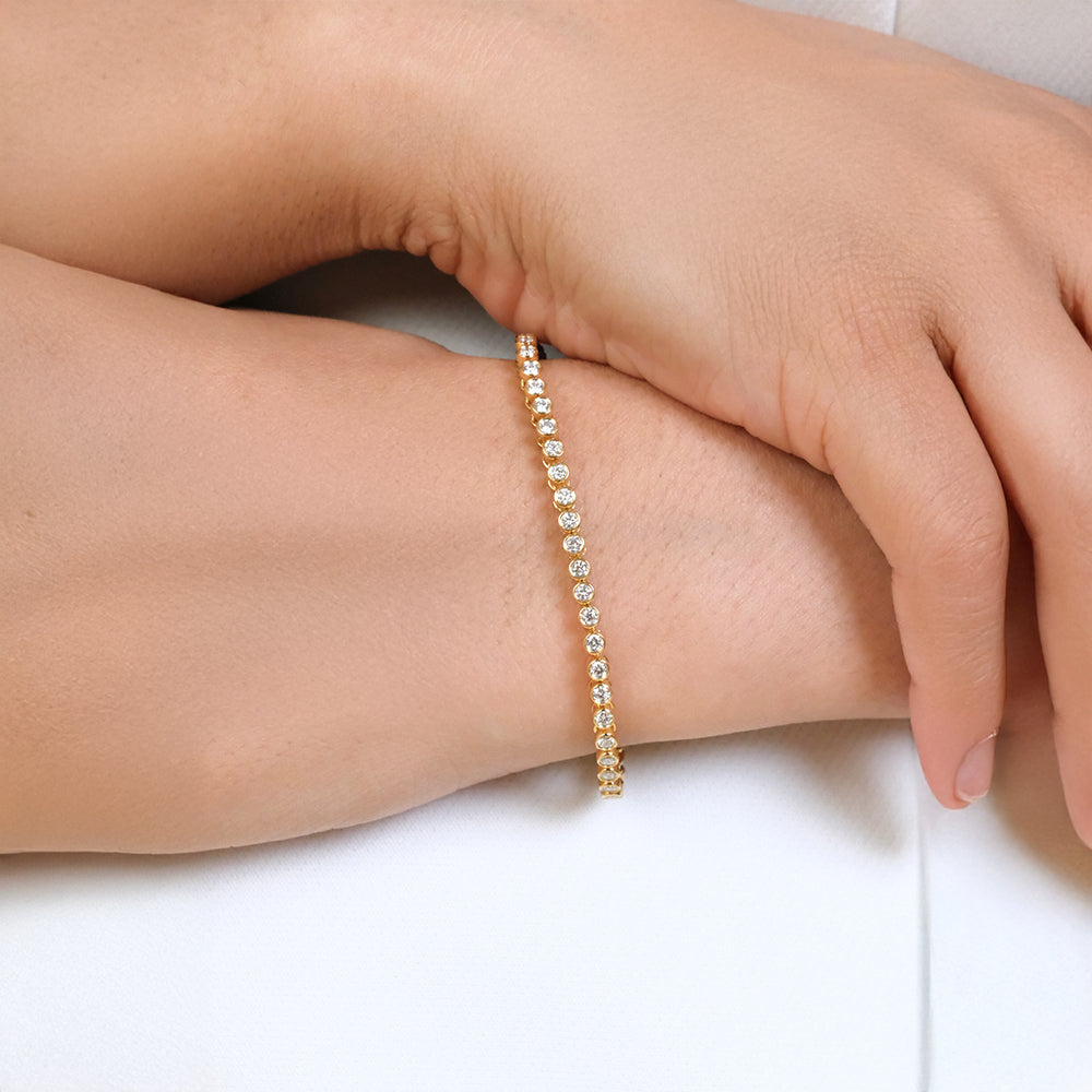 Rain-Dance - Lab Diamond Tennis Bracelet Main image
