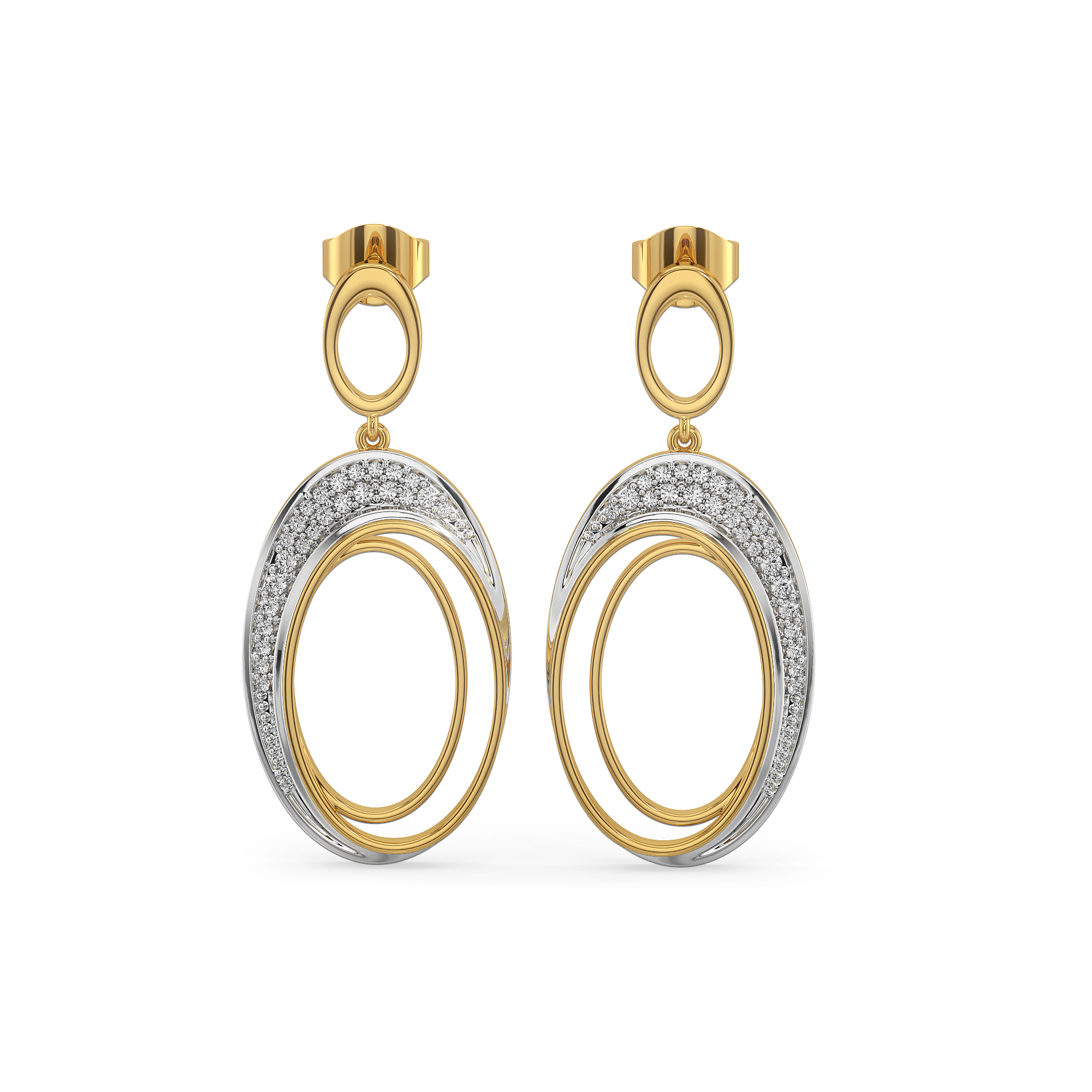 Tidal Grace - Lab Diamond Drop Earrings Main image