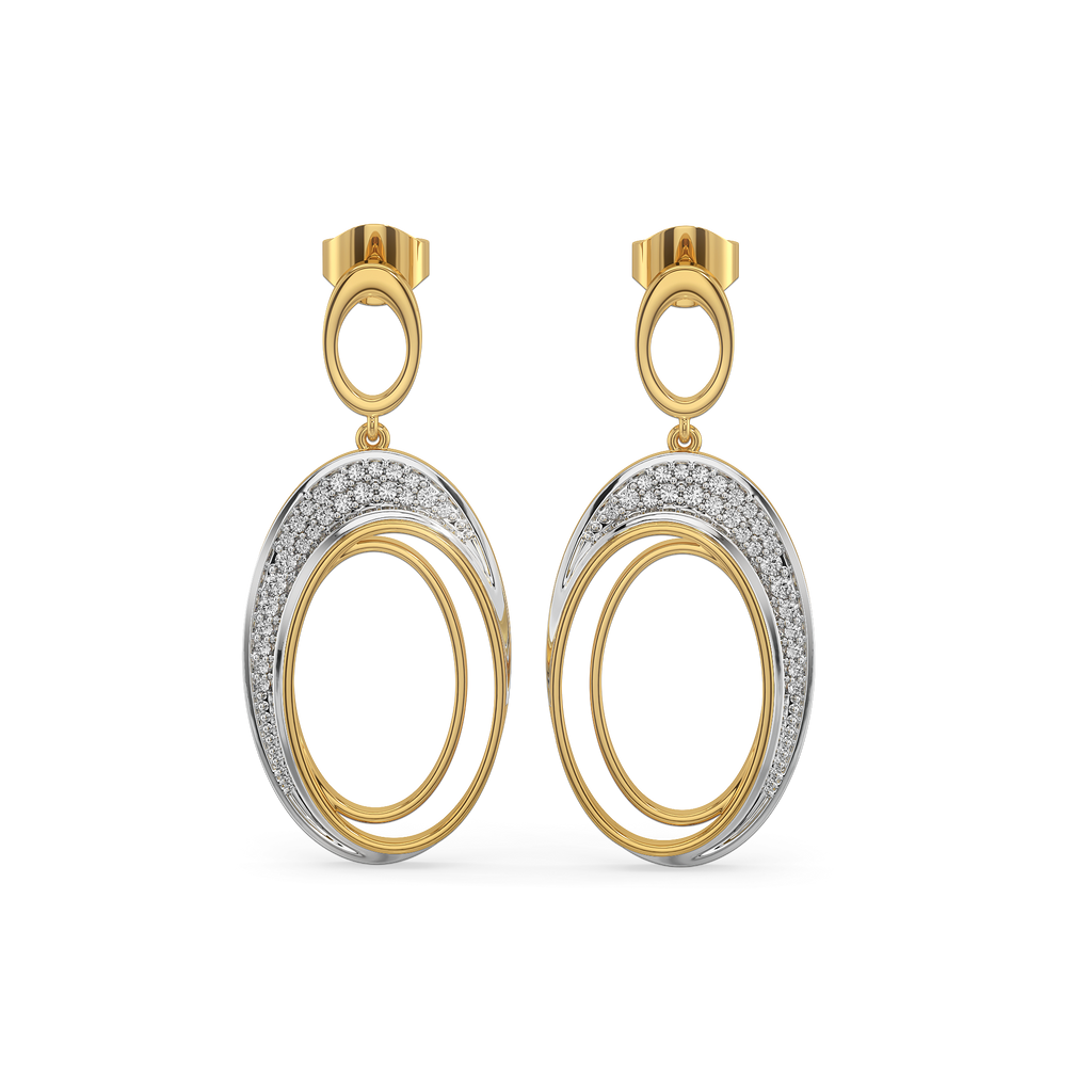 Tidal Grace - Lab Diamond Drop Earrings
