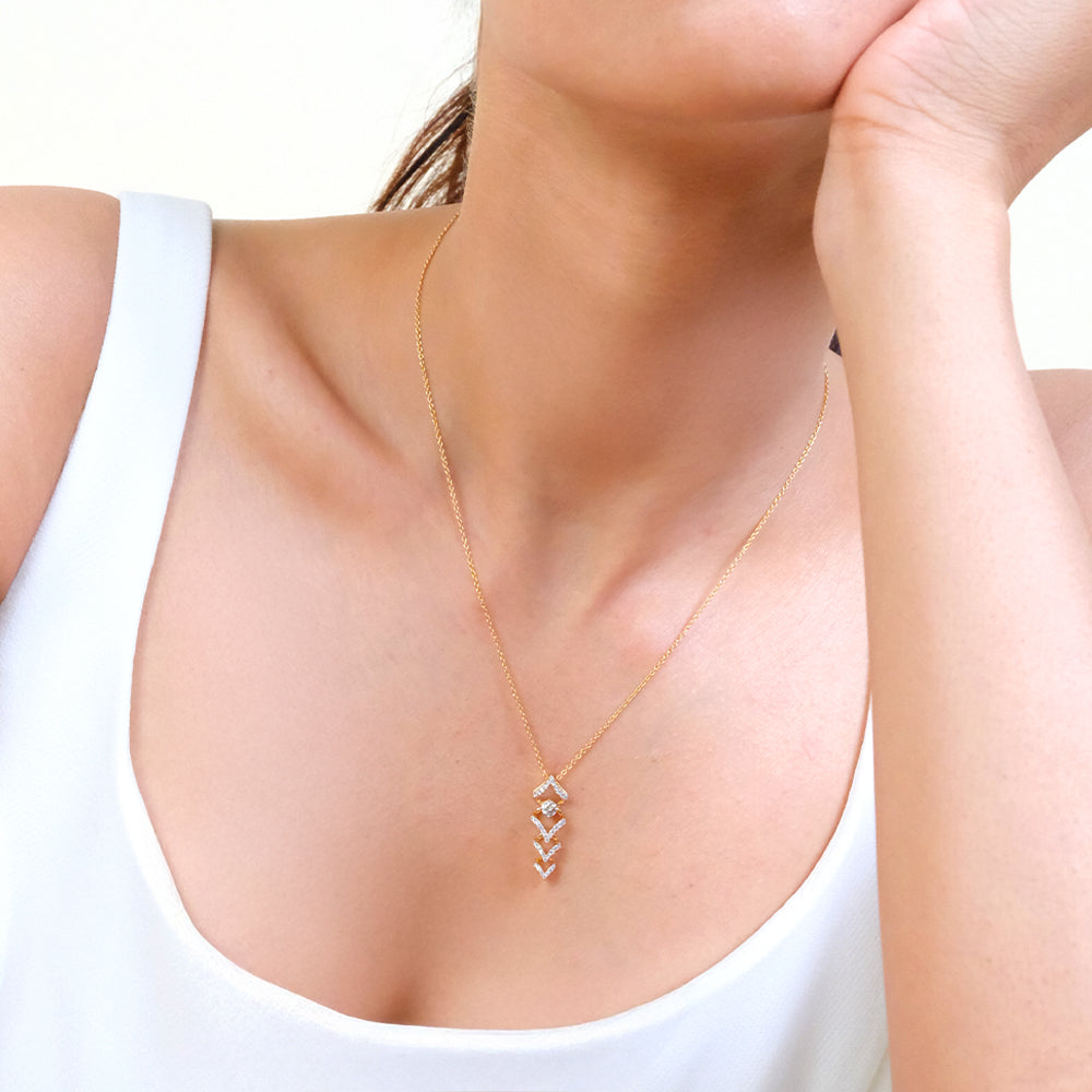 Fierce Aura - Lab Diamond Solitaire Necklace Secondary image