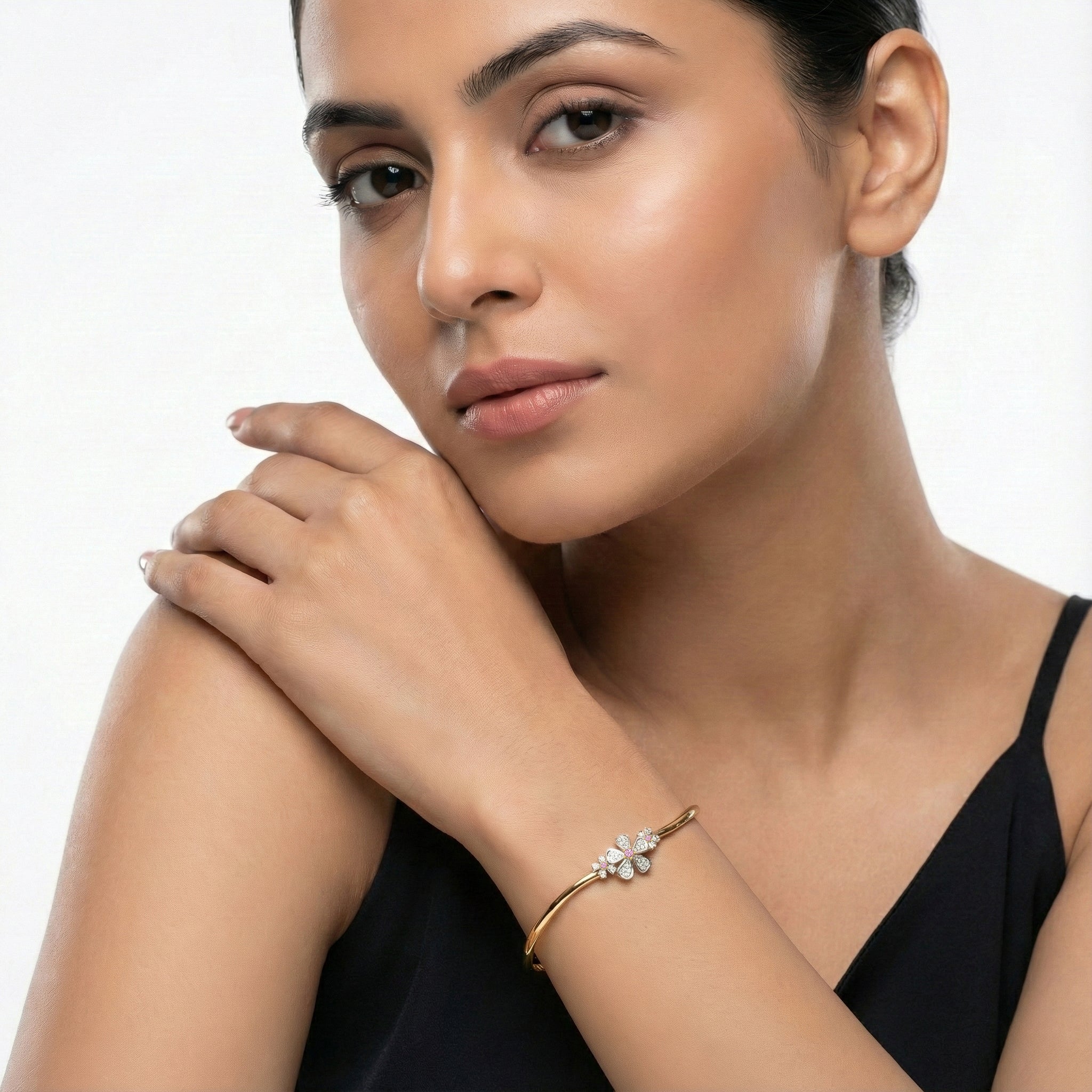 Rosy Garden - Lab Diamond Bangle