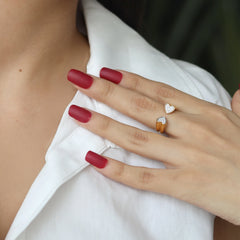 Timeless Loop - Lab Diamond Heart Ring