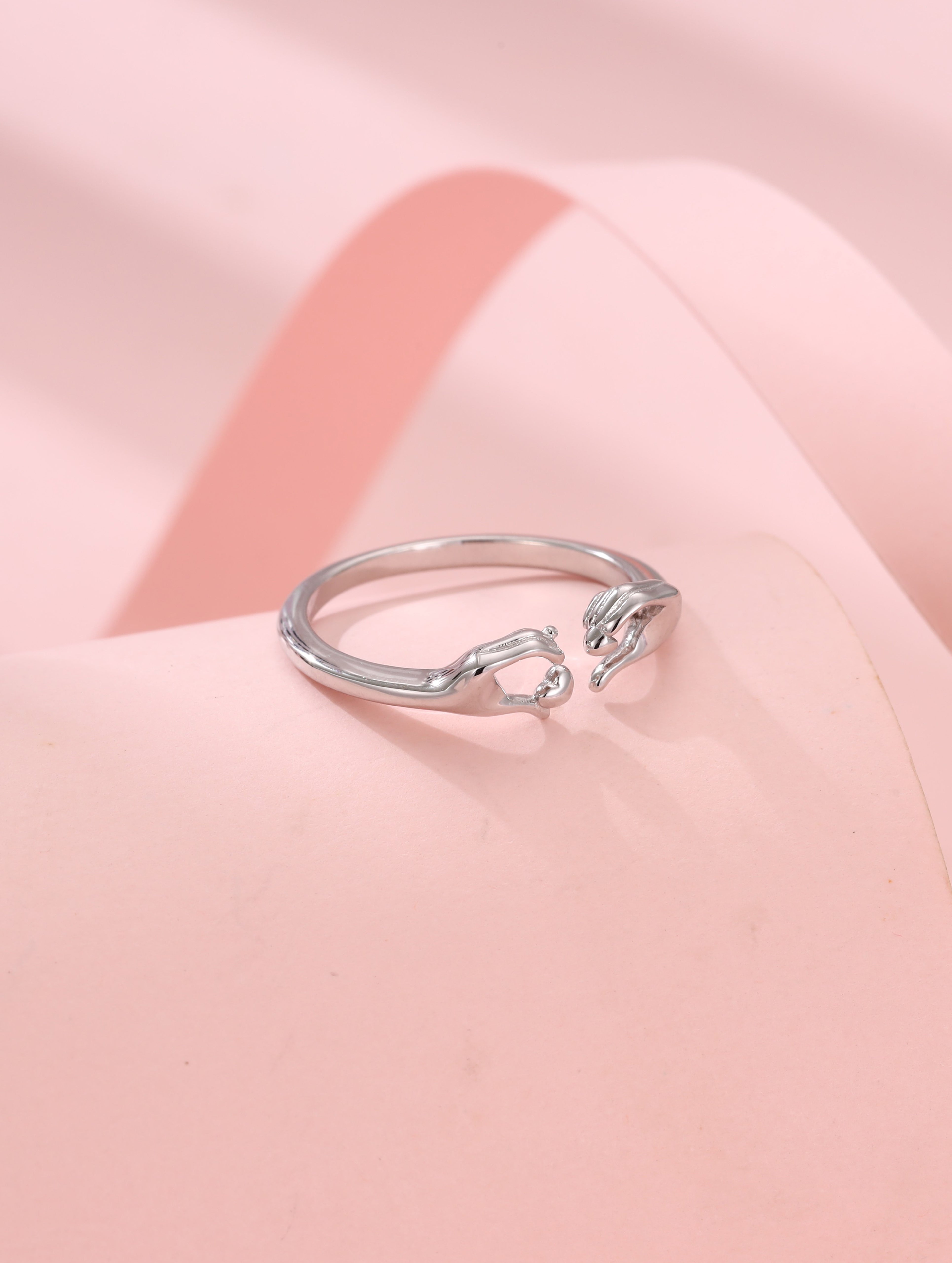 "Bound by Love" 925 Silver Couple Rings