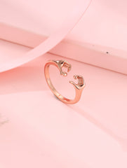 "Bound by Love" 925 Silver Couple Rings