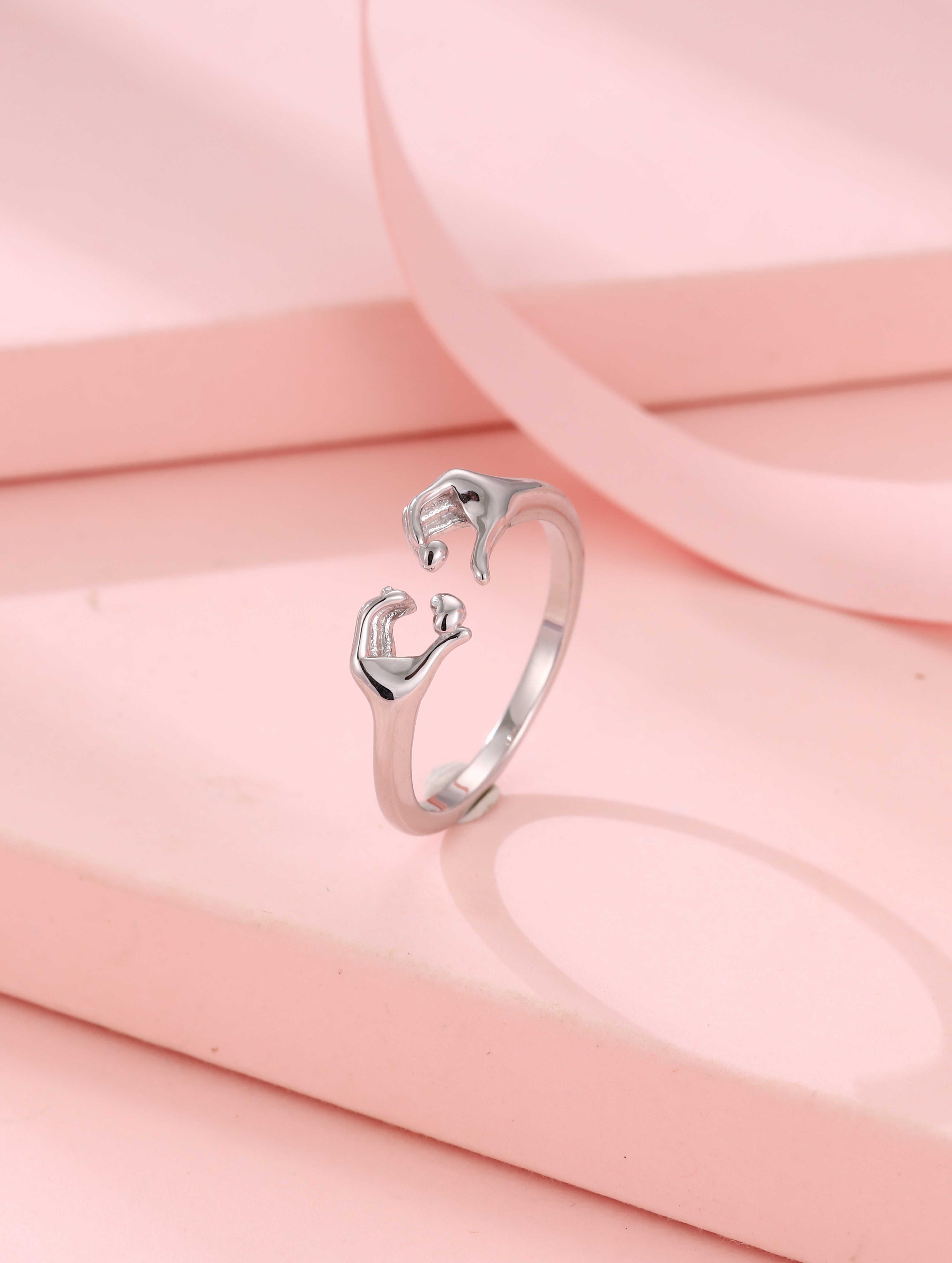 "Bound by Love" 925 Silver Couple Rings