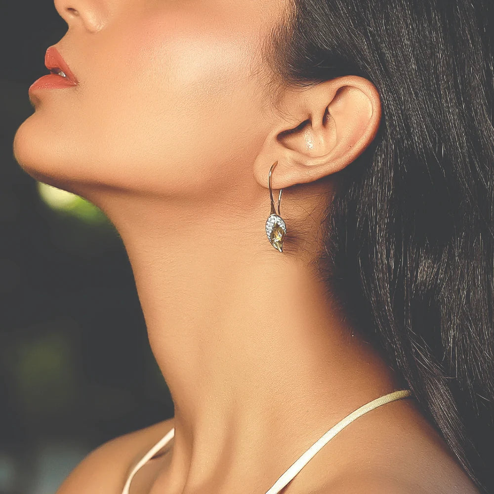 Enchanted Bud - Lab diamond Drop Earrings