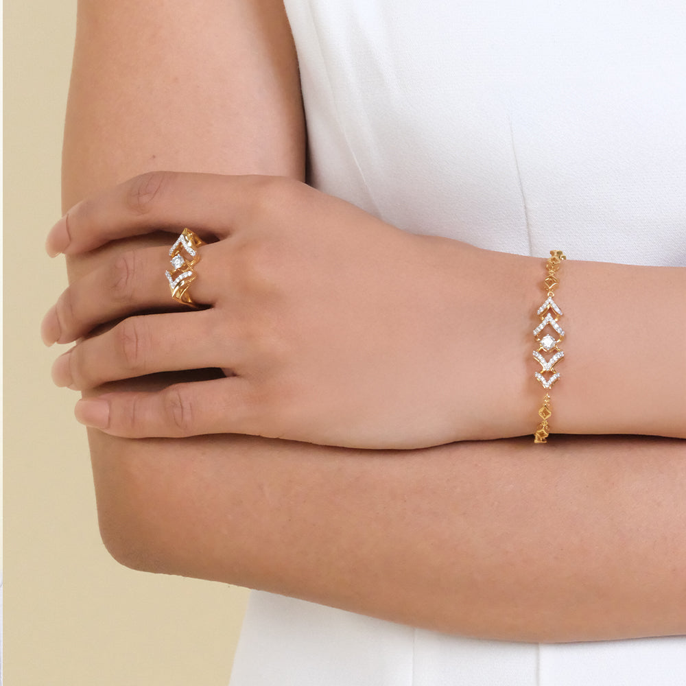 Fierce Aura – Lab Diamond Solitaire Bracelet Main image