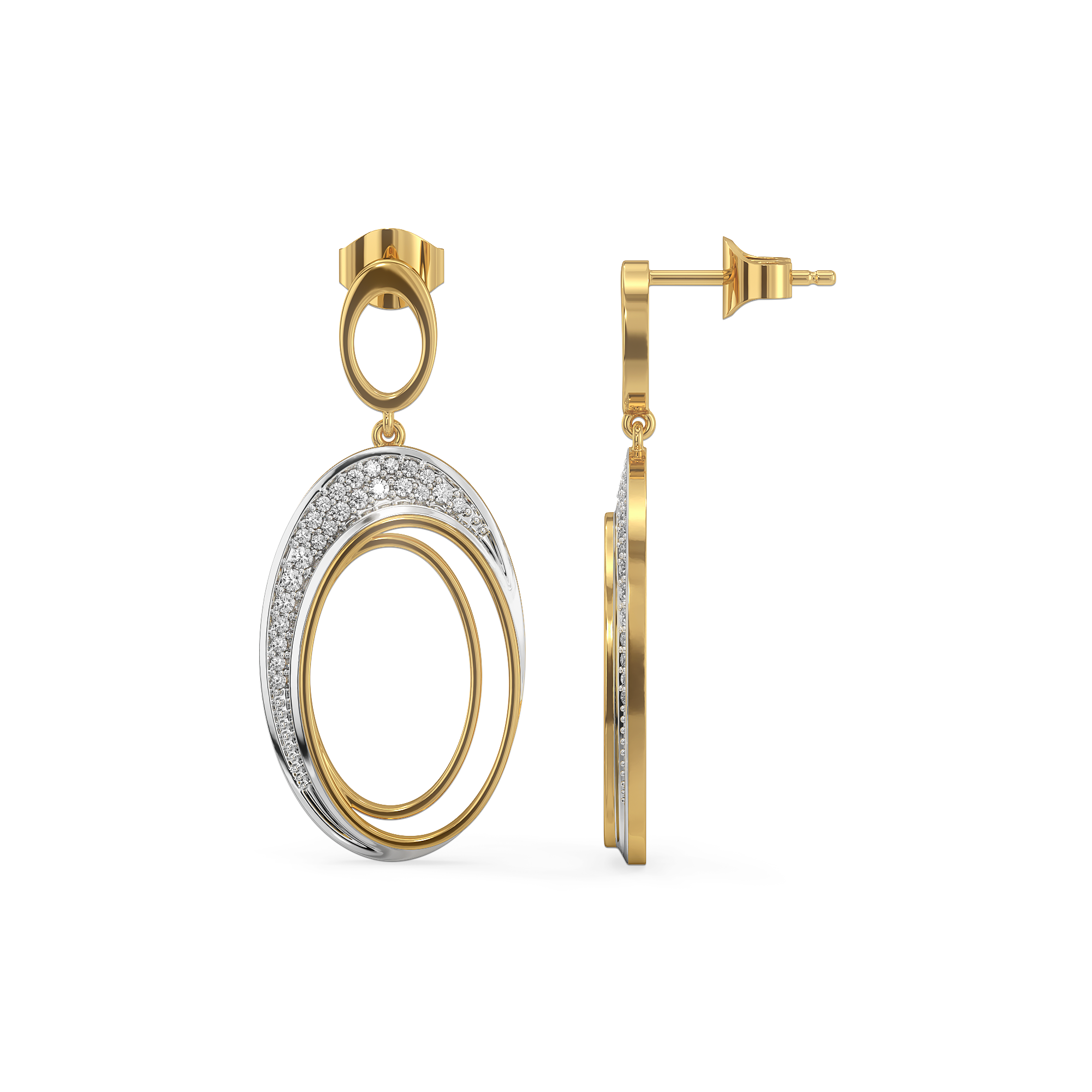 Tidal Grace - Lab Diamond Drop Earrings