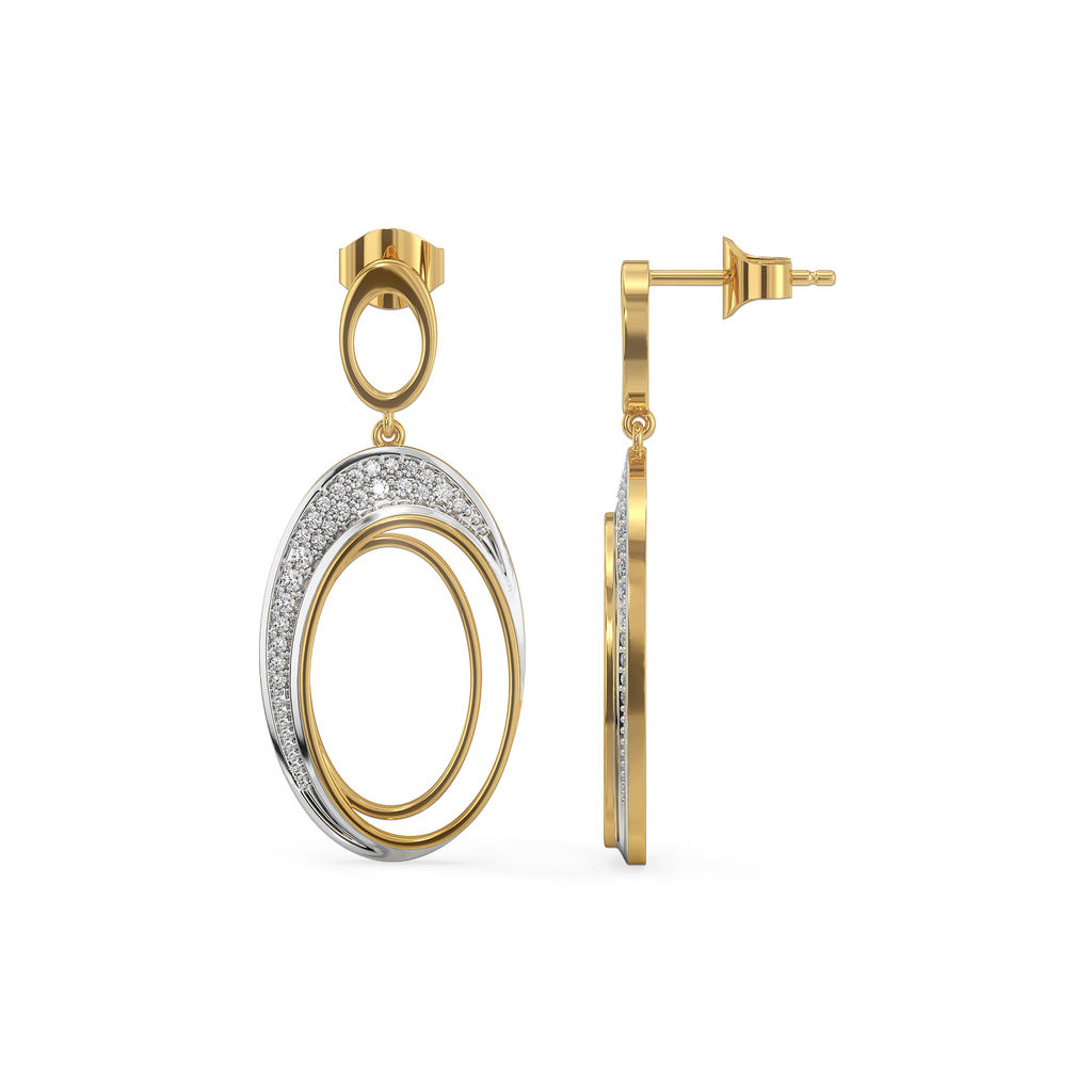 Tidal Grace - Lab Diamond Drop Earrings