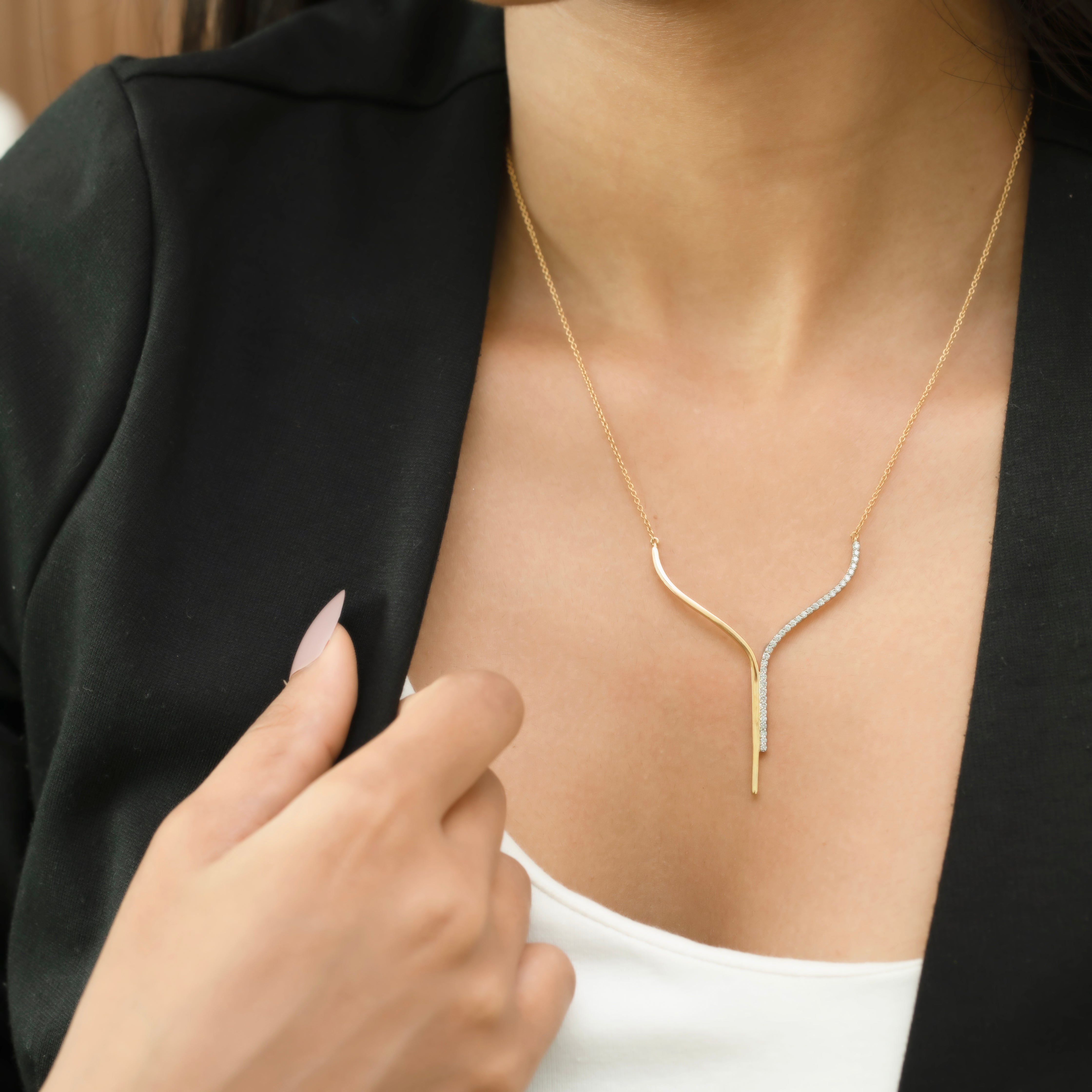 Glam Chic - Lab Diamond Necklace Secondary image