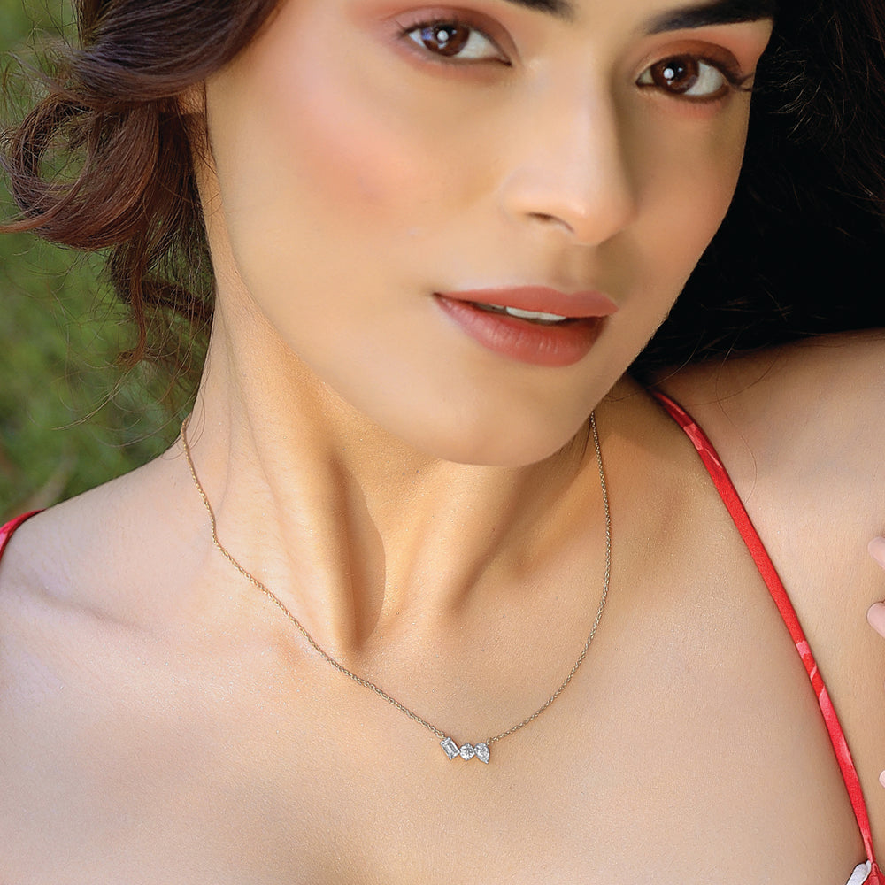 Toi-et-Moi - Lab Diamond Necklace