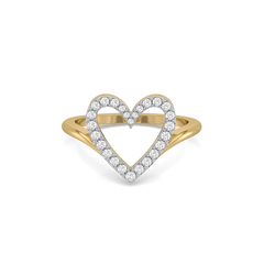 Everlasting Journey - Lab Diamond Heart Ring
