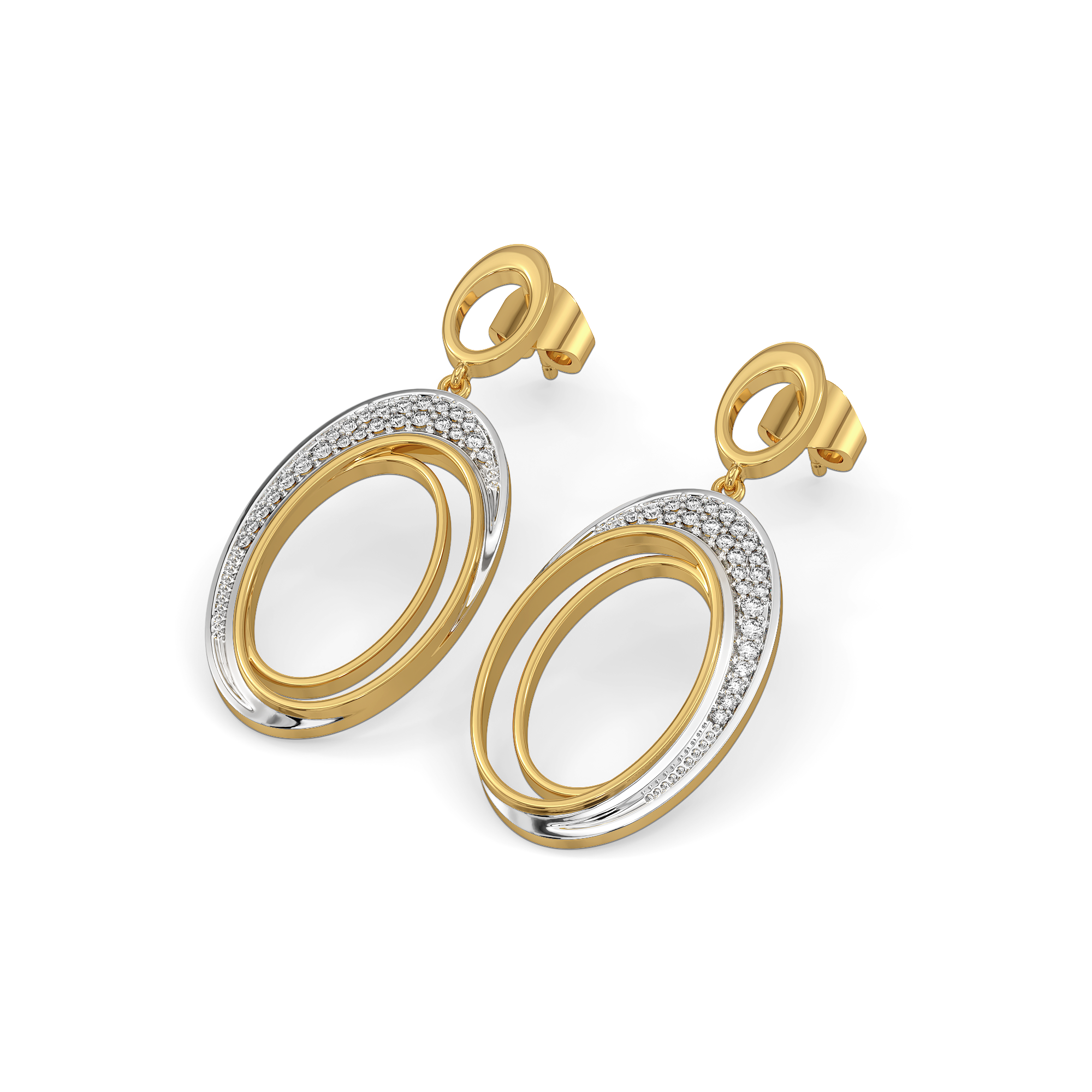 Tidal Grace - Lab Diamond Drop Earrings
