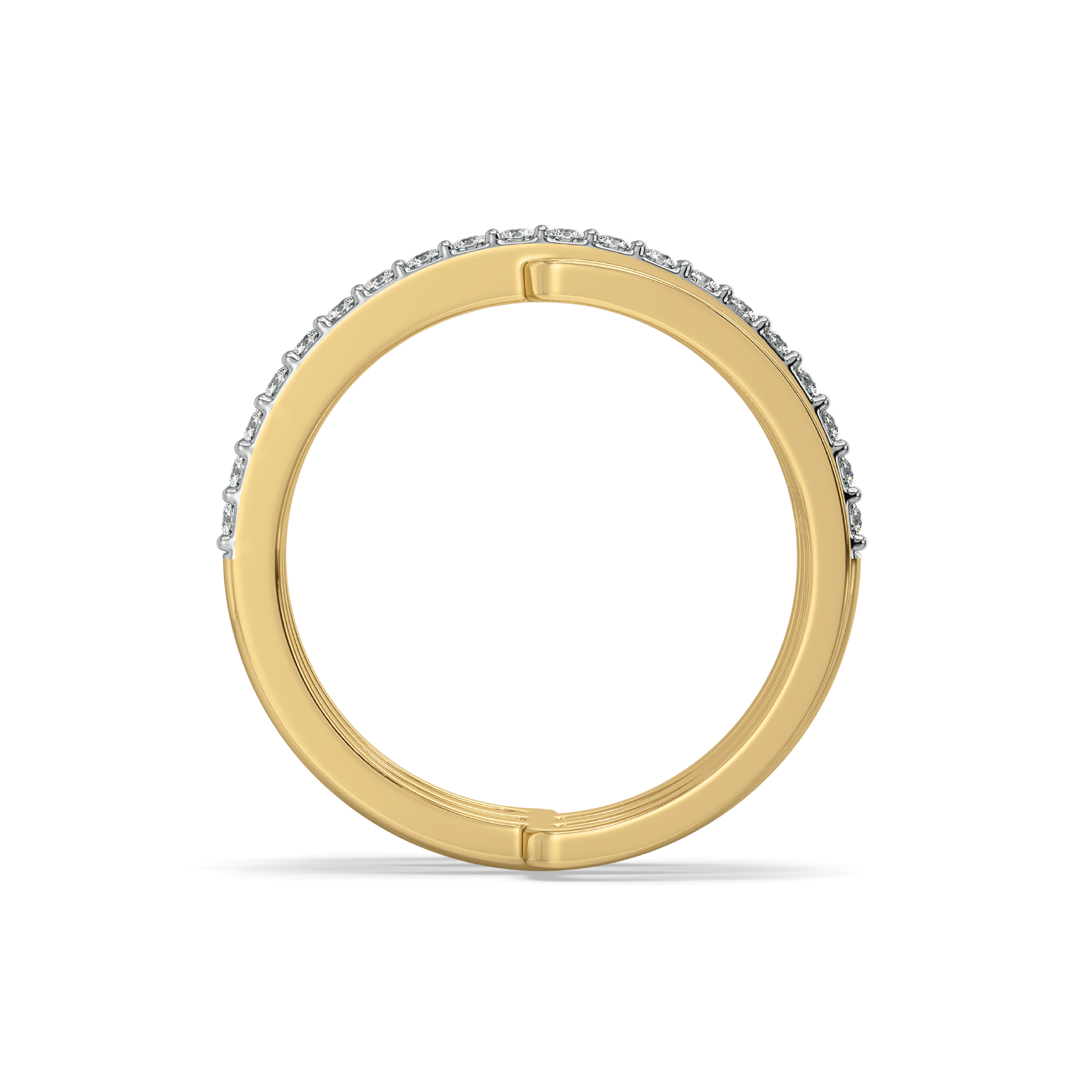 Geometric Statement - Lab Diamond Cocktail Ring