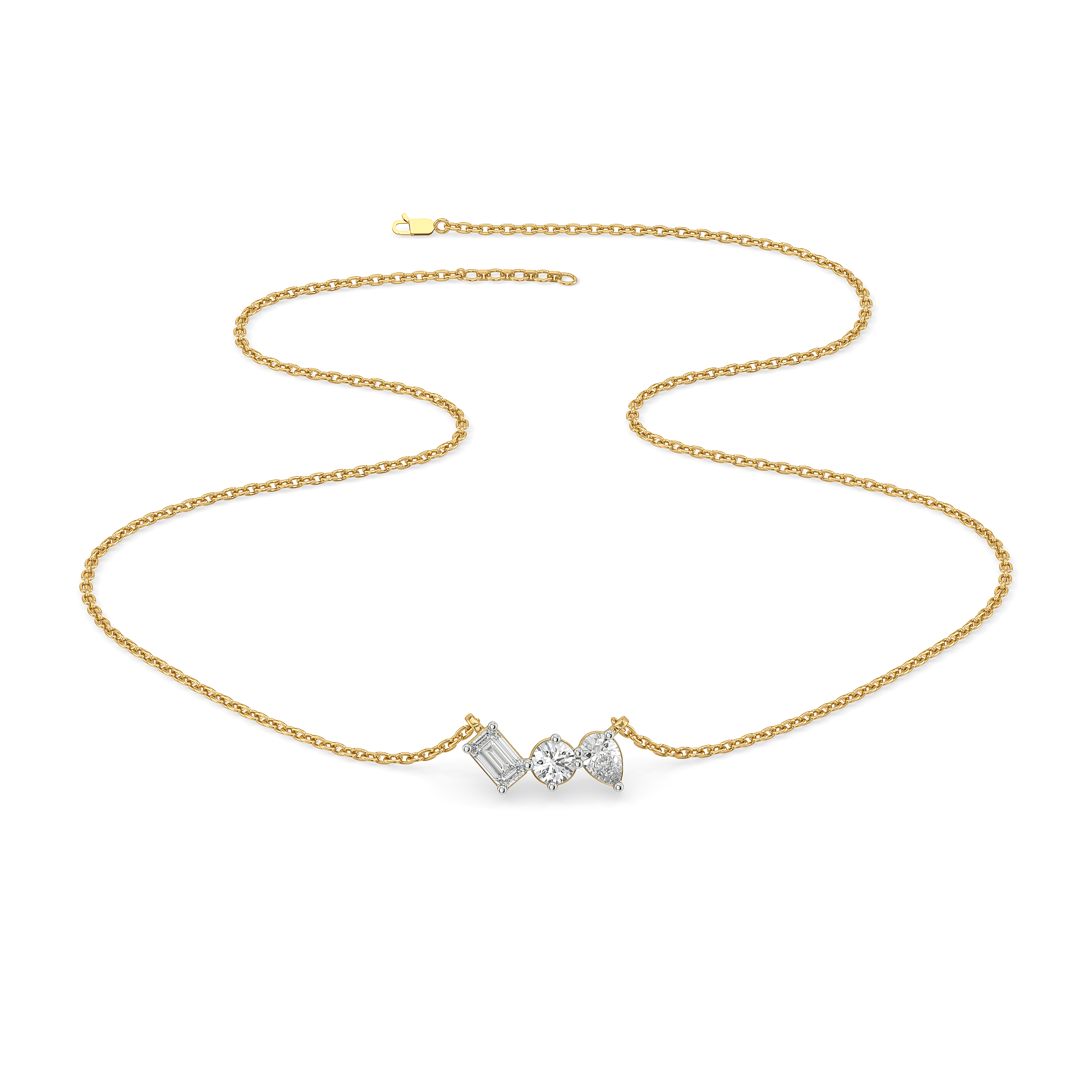 Toi-et-Moi - Lab Diamond Necklace