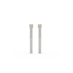 Classic Huggies - Lab Diamond  Earrings