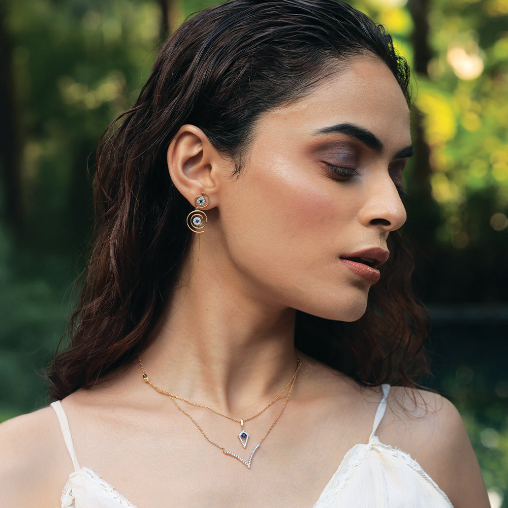 Evil Eye Elixir - Lab Diamond Drop Earrings