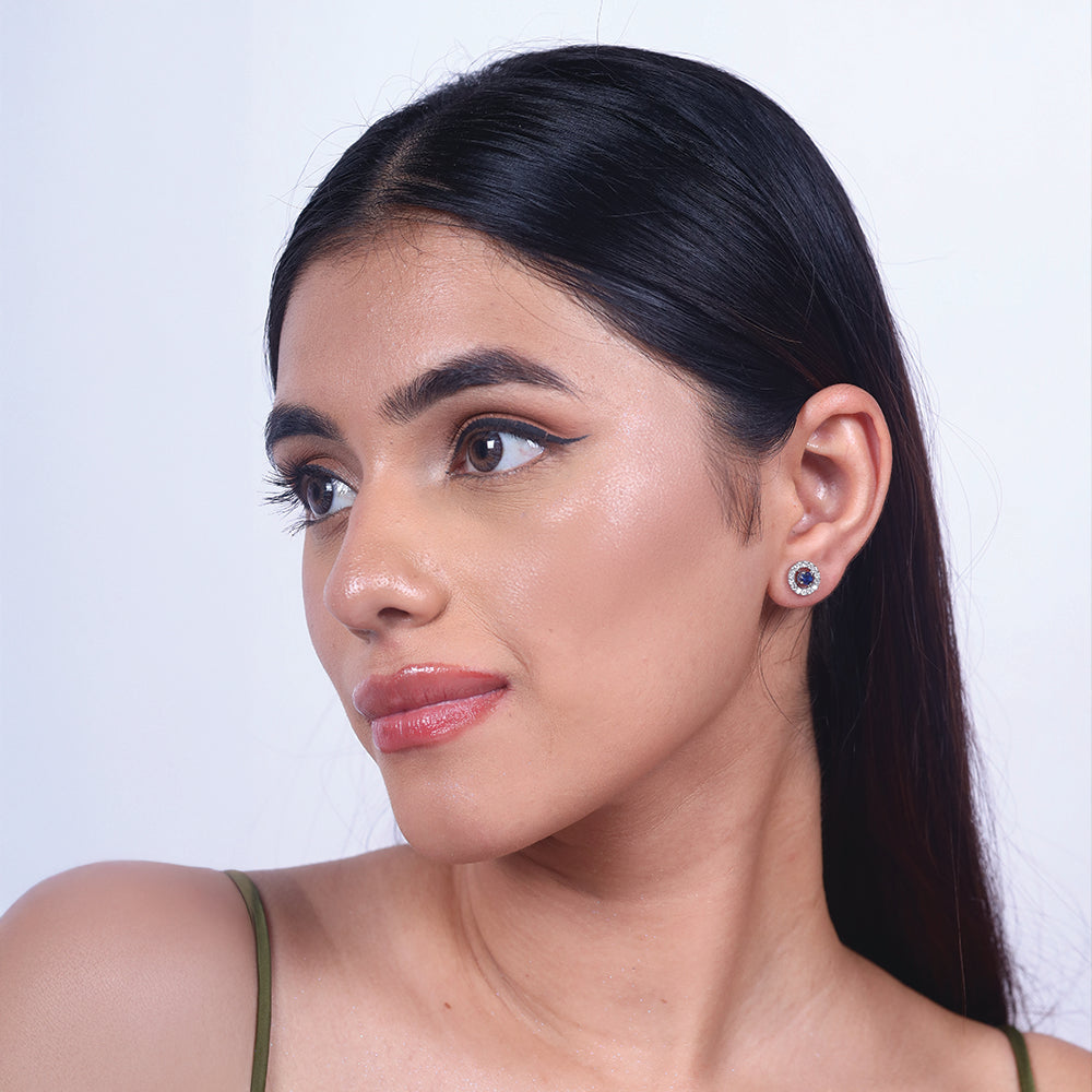 Wink of Protection - Lab Diamond Stud Earrings