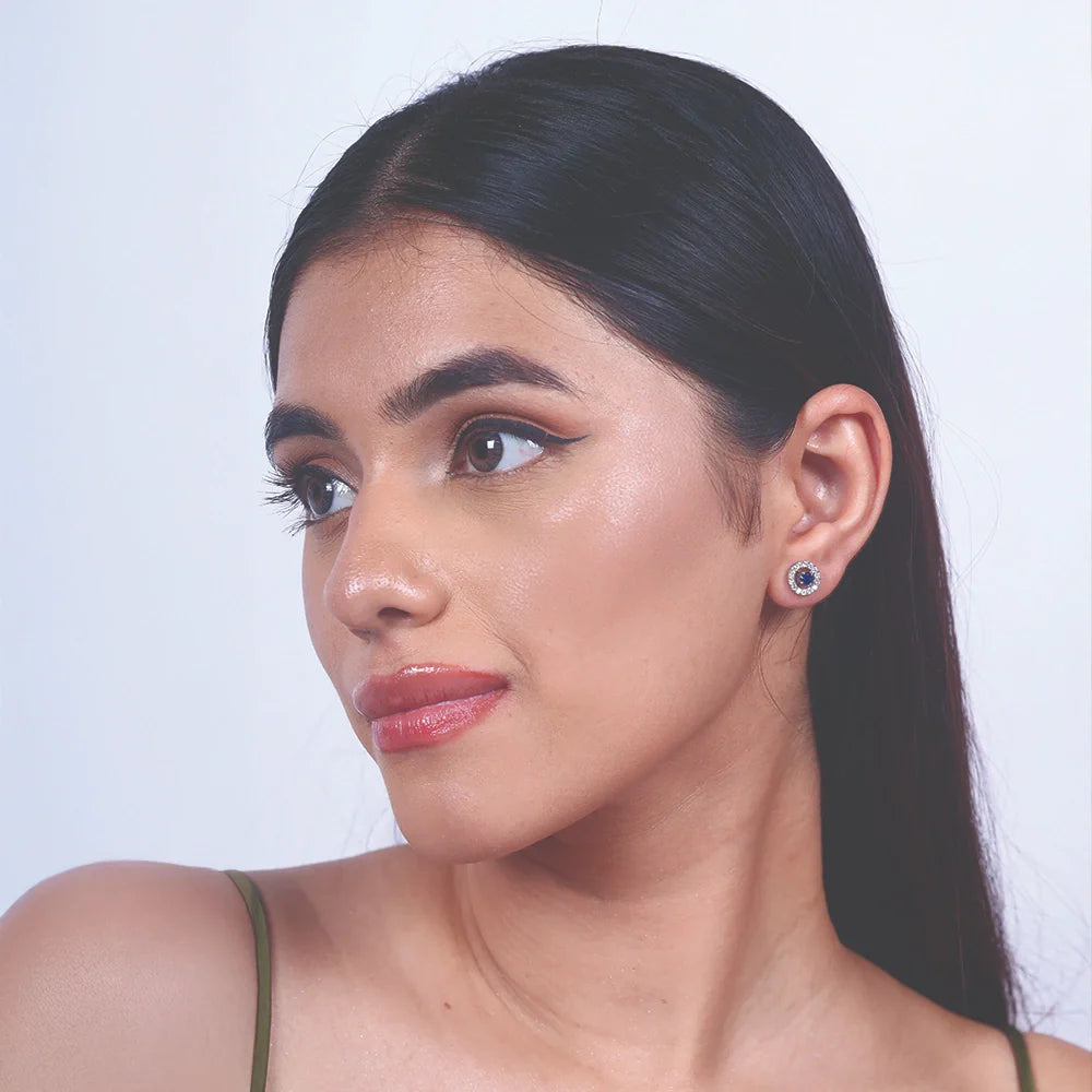 Wink of Protection - Lab Diamond Stud Earrings