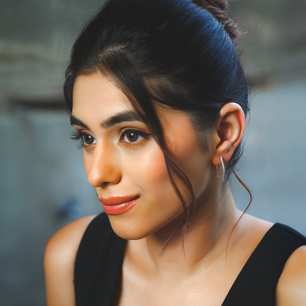 Classic Huggies - Lab Diamond  Earrings