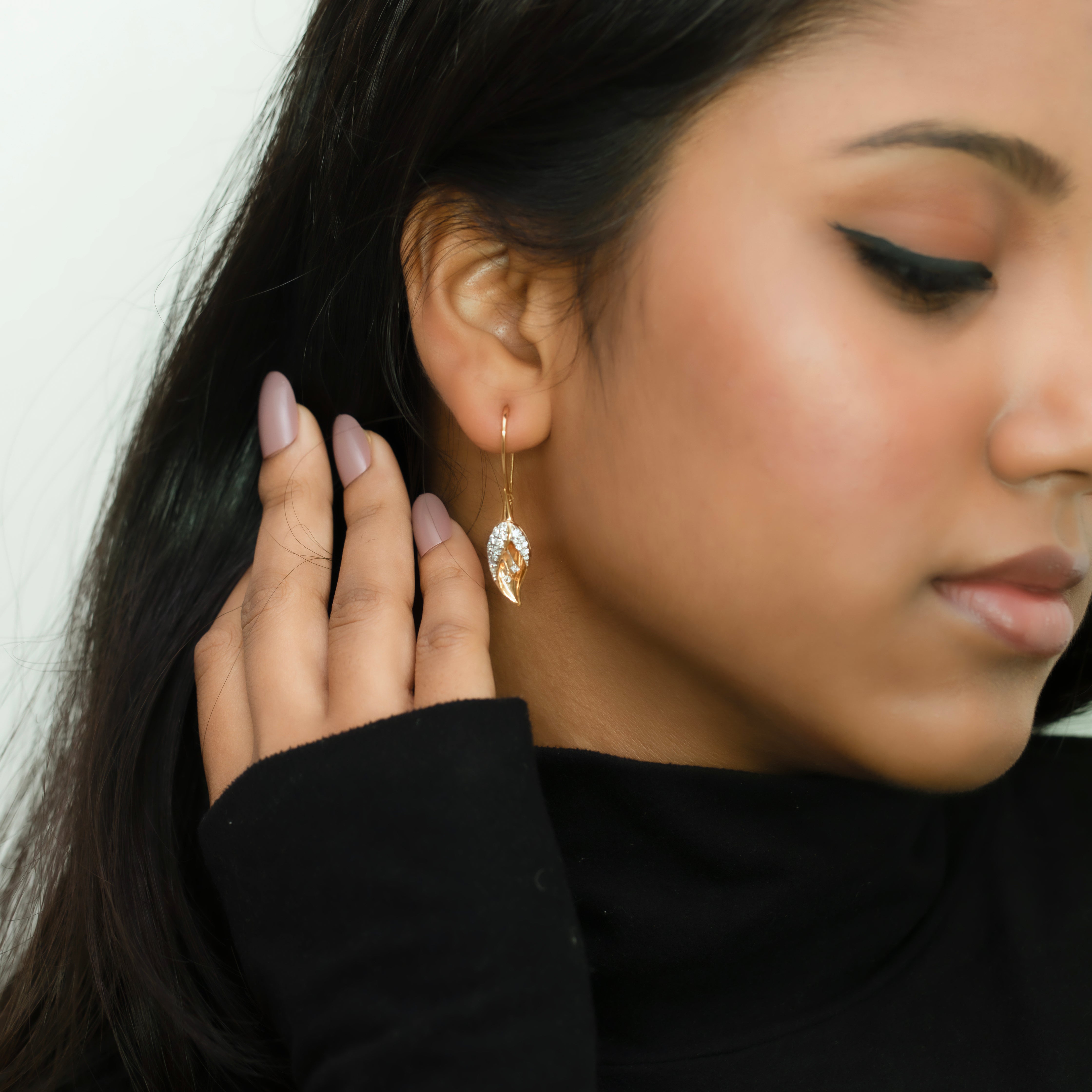 Enchanted Bud - Lab diamond Drop Earrings