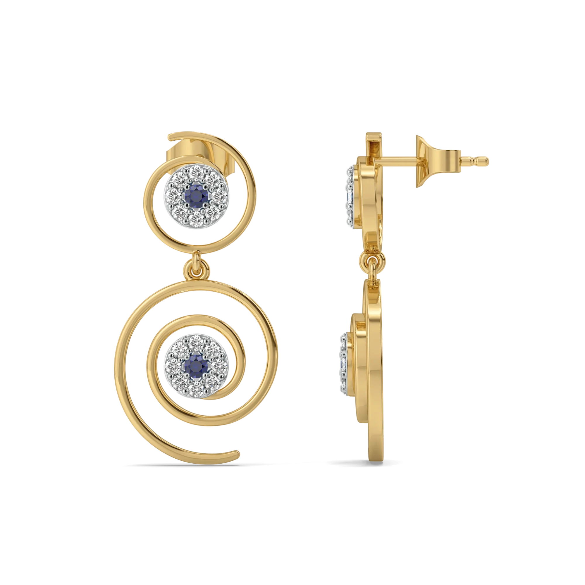 Evil Eye Elixir - Lab Diamond Drop Earrings