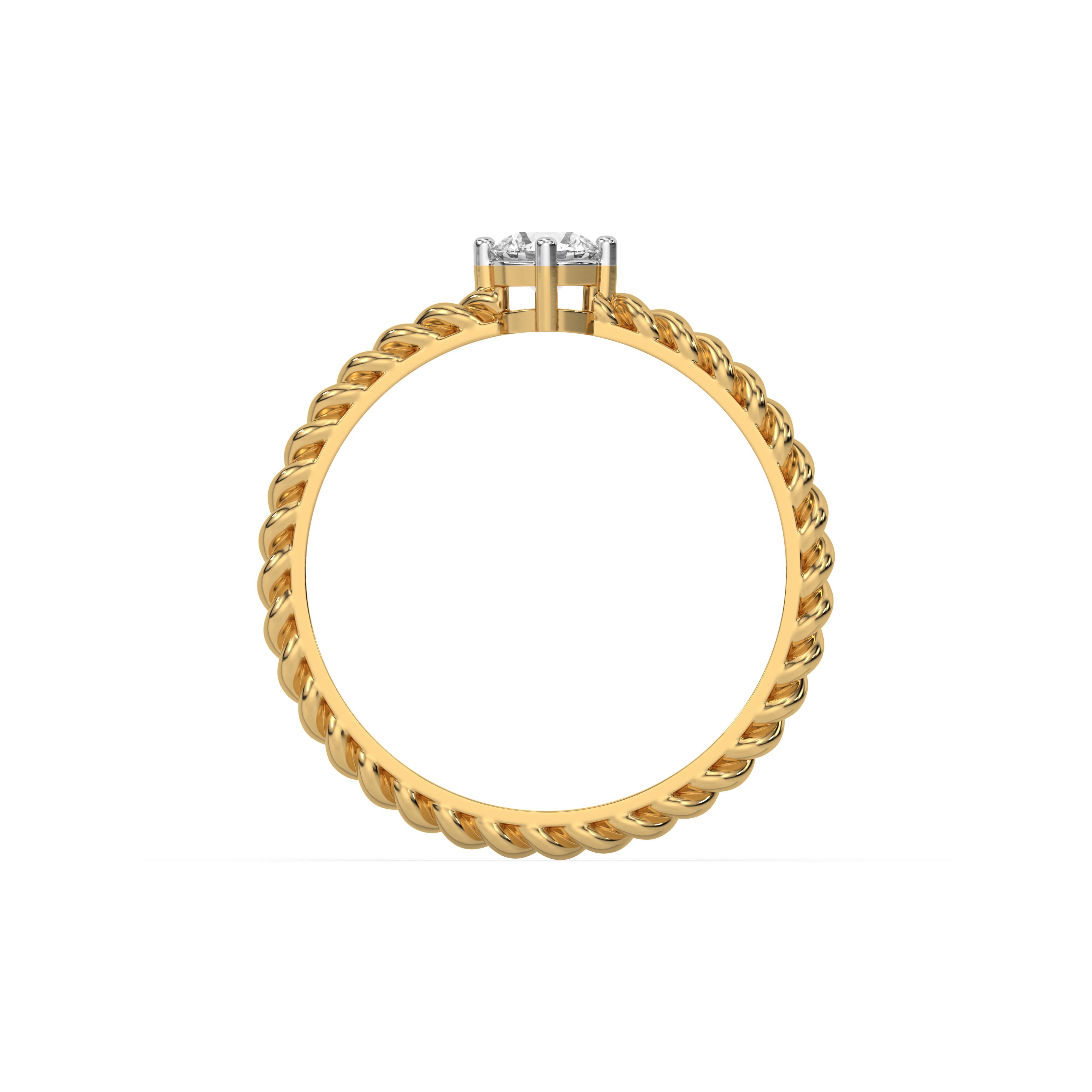 Twist of Fate - Lab Diamond Solitaire Ring